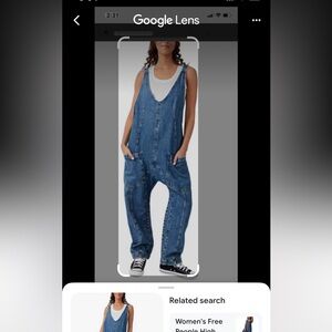 Free People High Roller Jumpsuit Size S